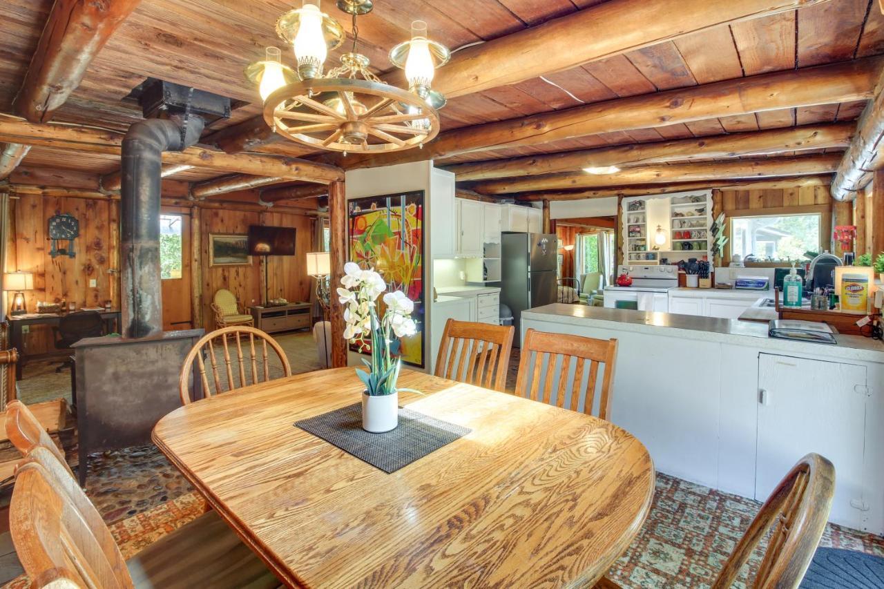 Rustic Bandon Log Cabin On 5 Acres Of Woodlands! Esterno foto